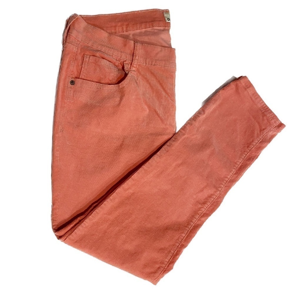 OLD NAVY ROCKSTAR Super Skinny High-rise Beach Party Pink Corduroy Size 16